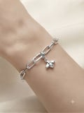 Kadın Böcek Model Mini Gümüş Charm