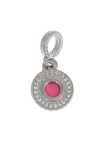 Kadın Pembe Renk Taşlı Gümüş Charm