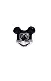 Kadın Siyah Mickey Mouse Karakterli Gümüş Charm