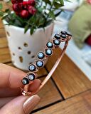 Kadın Gümüş Elmas Montür Görünümlü Kelepçe