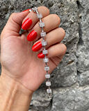 Kadın Gümüş Bagetli Bileklik