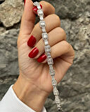 Kadın Gümüş Baget Bileklik 85354