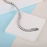 Kadın Gümüş 5Mm Su Yolu Bileklik