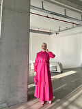 Larin Yelekli Elbise Pembe
