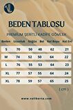 Premium Şeritli Kadife Gömlek - Krem