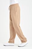 Baggy Kalıp Müslin Kumaş Pantolon - Tiramisu