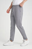 Premium Oxford Örme Duble Paça Erkek Pantolon- Gri