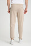 Premium Oxford Örme Regular Fit Duble Paça Erkek Pantolon- Bej