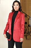 Saten Astarlı Ceket Bordo