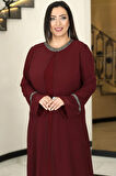 Sultan Tesettür Abiye Bordo