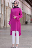 Eflin Tesettür Tunik Fuşya