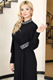 Açelya Tesettür Abiye Siyah
