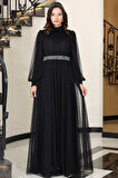 Alya Tesettür Abiye Siyah