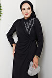 Eylül Tesettür Abiye Siyah