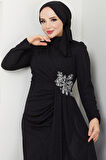 Gözde Tesettür Abiye Siyah