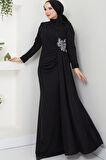 Gözde Tesettür Abiye Siyah