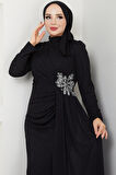 Gözde Tesettür Abiye Siyah