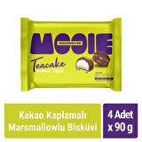 Mooie Kakao Kaplamalı Marshmallowlu Bisküvi 90 gr x 4 Adet