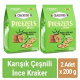 Crackfers Pretzel Karışık Çeşnili 200 gr x 2 Adet