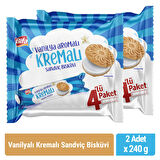 Bifa Vanilyalı Kremalı Sandviç Bisküvi 240 gr x 2 adet
