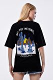 Kadın Arizona Baskılı Oversize T-shirt