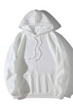Unisex Basic Kapüşonlu Cepli Sweatshirt