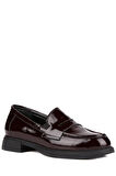 Stato - Bordo Hakiki Rugan Deri Kadın Loafer 25-5645