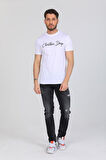 Don't Worry Yazılı Beyaz T-shirt