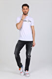 Don't Worry Yazılı Beyaz T-shirt