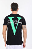 Don't Worry Yazılı Siyah T-shirt
