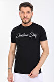 Don't Worry Yazılı Siyah T-shirt