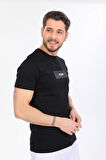 The King Yazılı Siyah T-shirt