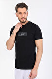 The King Yazılı Siyah T-shirt