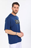 The King Yazılı Mavi T-shirt