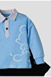 Erkek Bebek Mickey Polo Takım Pantolon Üst İkili Takım