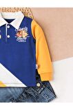 Erkek bebek pamuklu polo takım pantolon üst ikili takım düğün doğum günü nişan nikah bayram