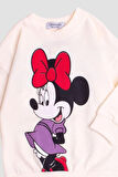 Minnie Mause Büyük Baskılı Oversize  Alt Üst Bebek Çocuk Eşorfman Takımı