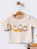 %100 Pamuklu  Yenidogan Unisex  Kiz Erkek Pamuk Desenli  2'li Bebek Pijama Takımı