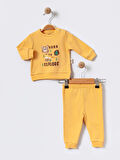 %100 Pamuklu  Yenidogan Unisex  Kiz Erkek Pamuk Desenli  2'li Bebek Pijama Takımı