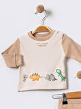 %100 Pamuklu  Yenidogan Unisex  Kiz Erkek Pamuk Desenli  2'li Bebek Pijama Takımı
