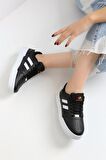 Unisex Sneaker JH176 - Siyah Beyaz