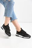 Unisex Triko Sneaker TNT2 - Siyah Beyaz