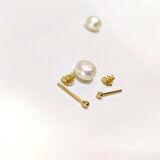 2.3mm NOKTA Vidalı Top Küpe 14 Ayar Altın HD VİDEOLU