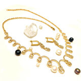 Gerdanlık ve Küpe Set Takım 14 Ayar Altın HD VİDEOLU