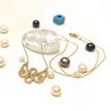 Sonsuzluk ve Melek Kanadı Kolye 14 Ayar Altın  HD VİDEOLU