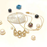 Sonsuzluk ve Melek Kanadı Kolye 14 Ayar Altın  HD VİDEOLU