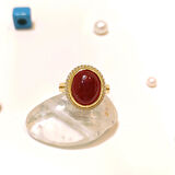 Akik Taşlı Yüzük 14 Ayar Altın HD VİDEOLU