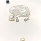 0.18ct F Color Pırlanta Tek Taş Küpe 14 Ayar Altın HD VİDEOLU