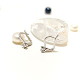 0.18ct F Color Pırlanta Tek Taş Küpe 14 Ayar Altın HD VİDEOLU