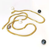 3mm 50cm Balık Sırtı Zincir Kolye 14 Ayar Altın HD VİDEOLU